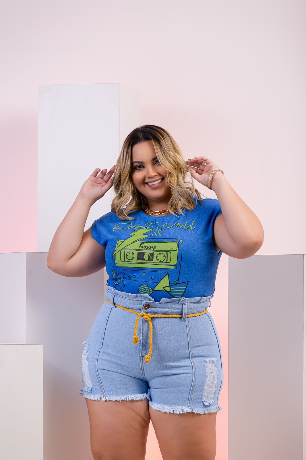 short jeans 100 algodão