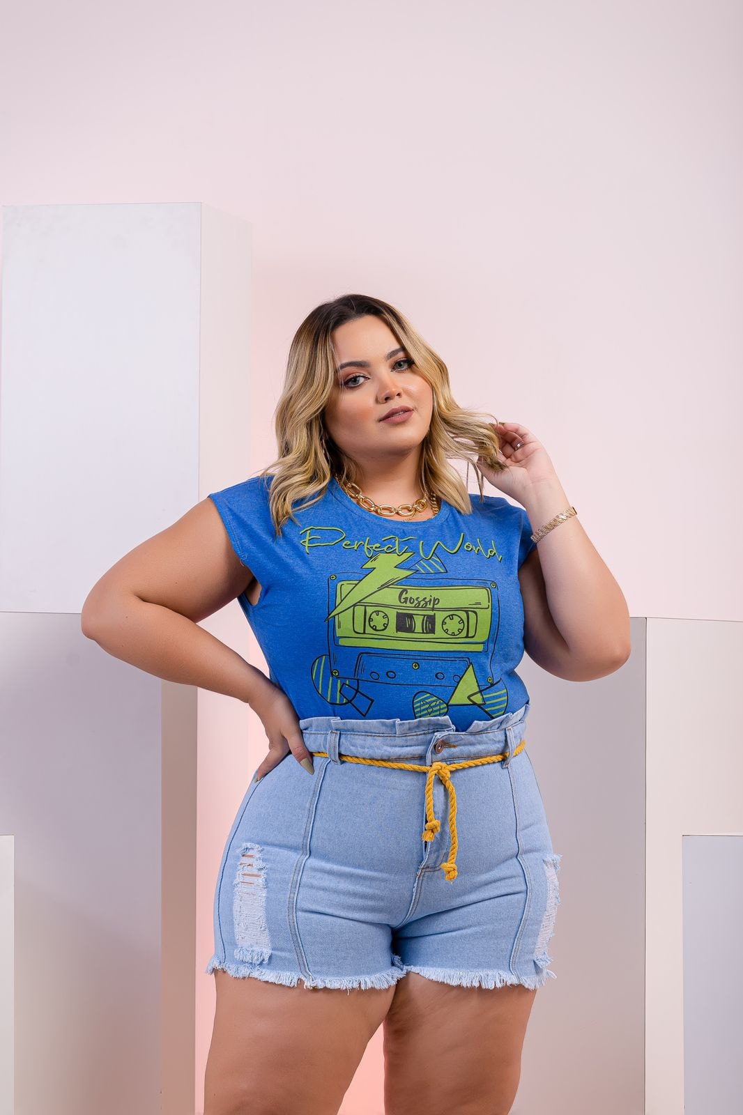 short jeans 100 algodão